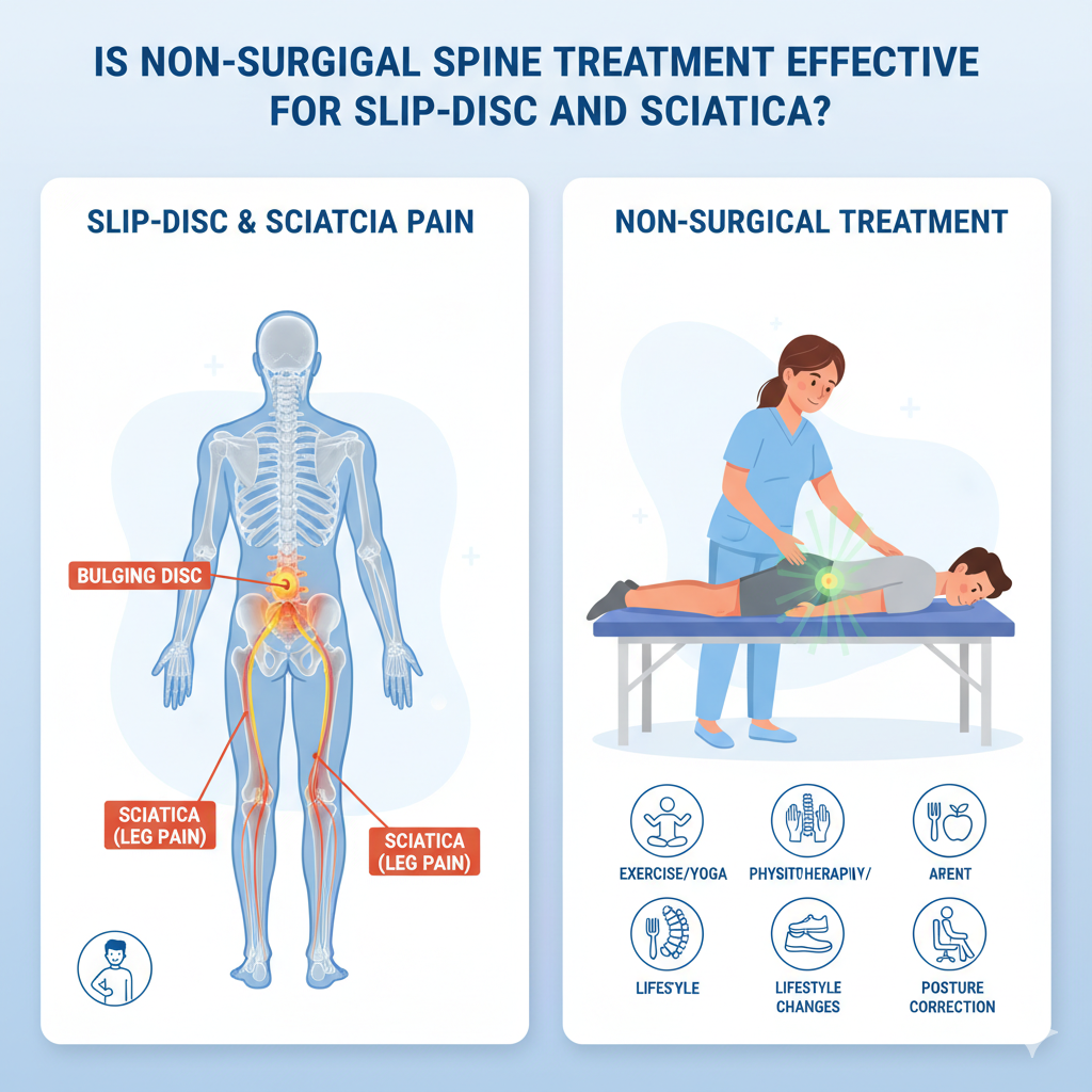 Is Non-Surgical Spine Treatment Effective for Slip-Disc and Sciatica?