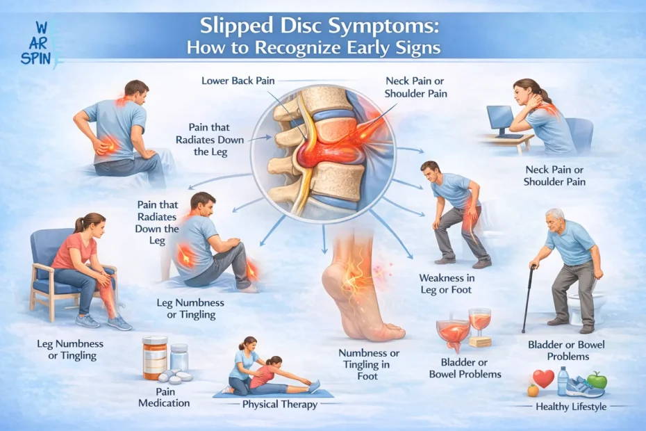 Slipped disc symptoms