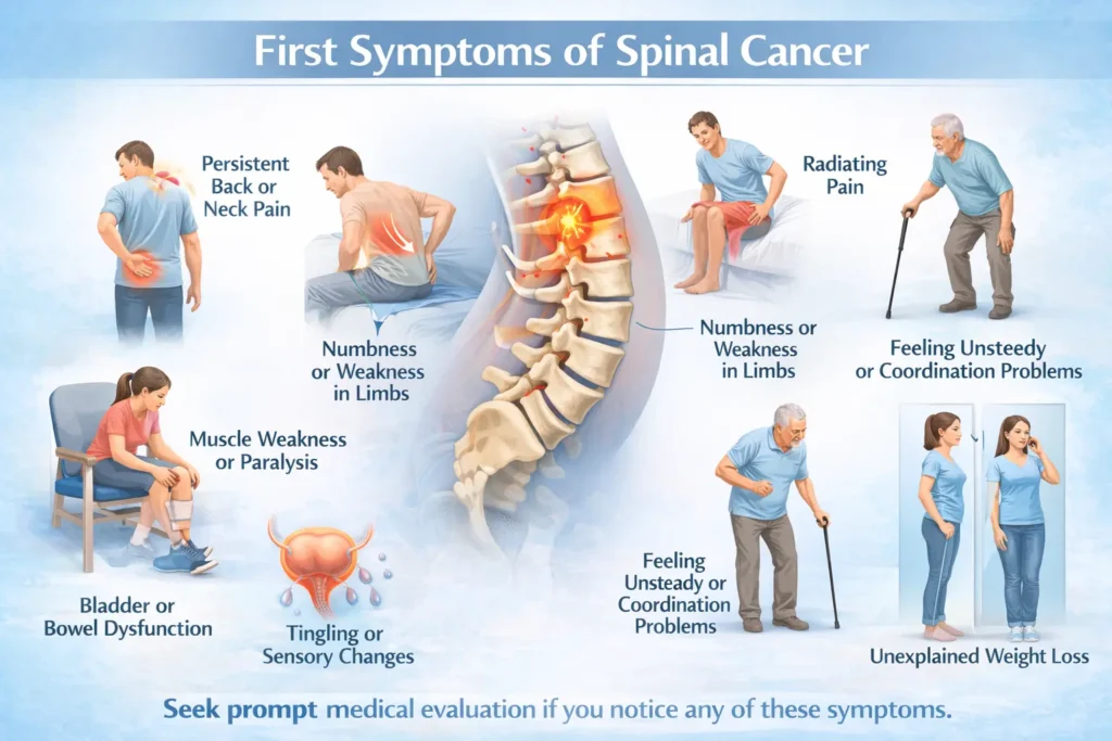 First Symptoms of Spinal Cancer