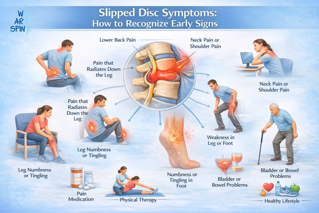 Slipped disc symptoms
