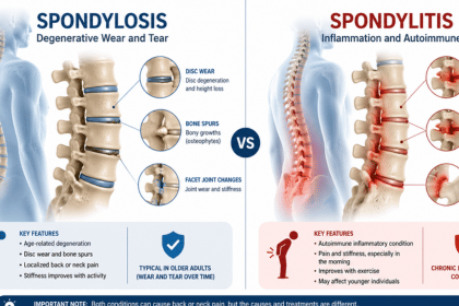 Difference Between Spondylosis and Spondylitis