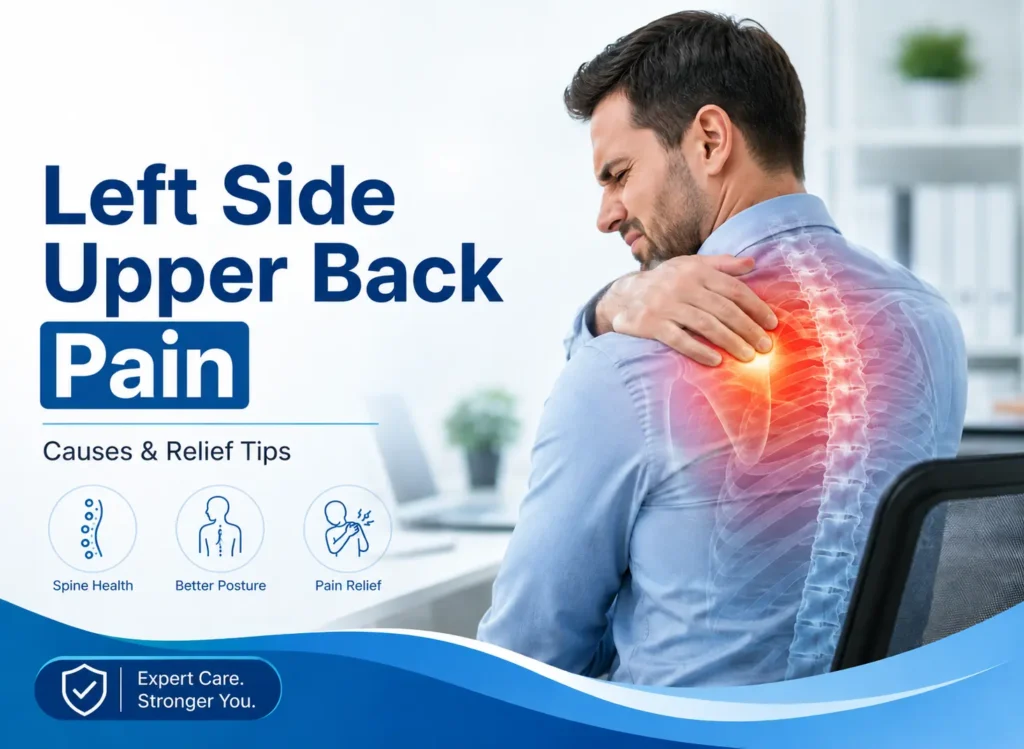 left side upper back pain
