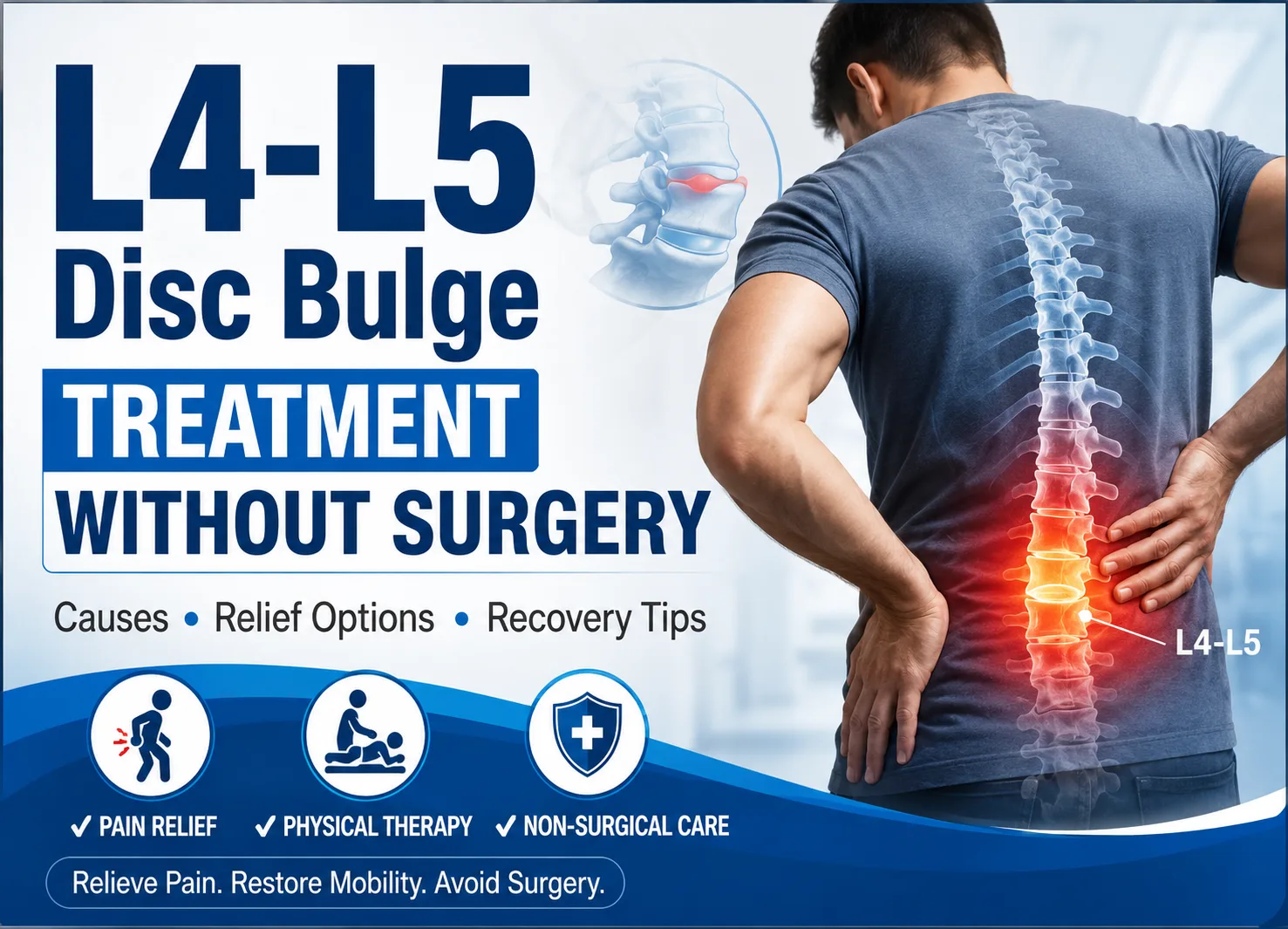 L4-L5 disc bulge treatment without surgery