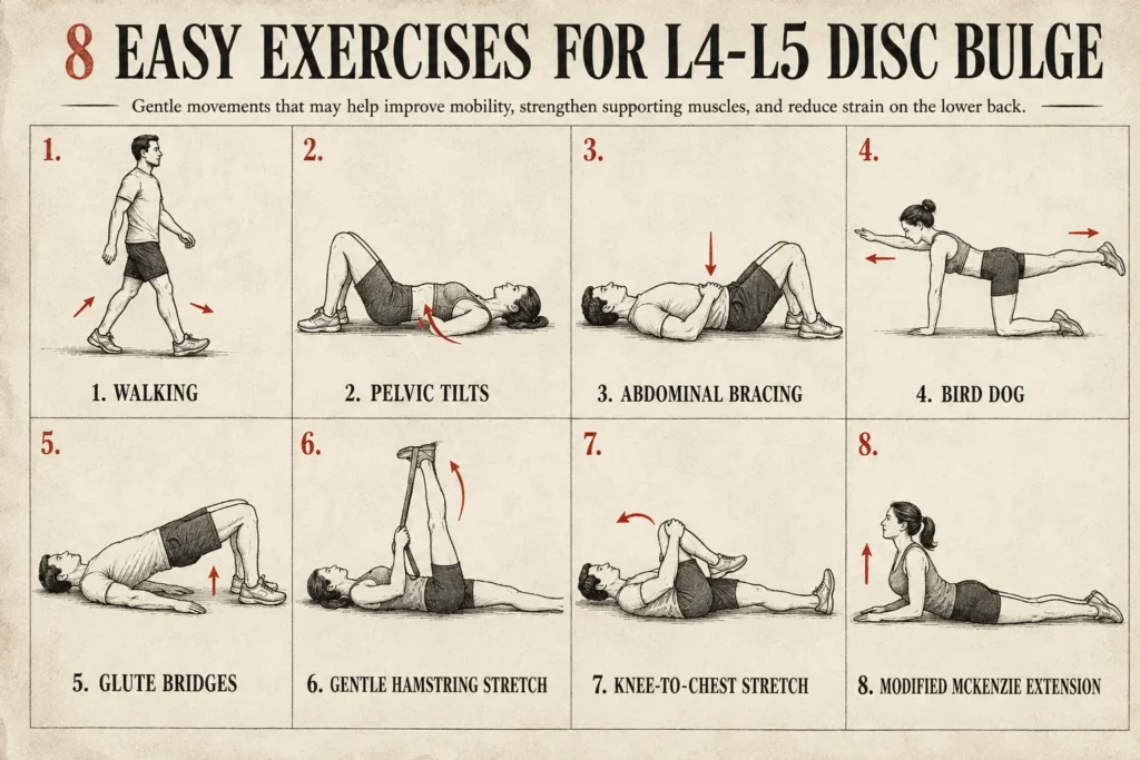 L4 l5 disc bulge exercises