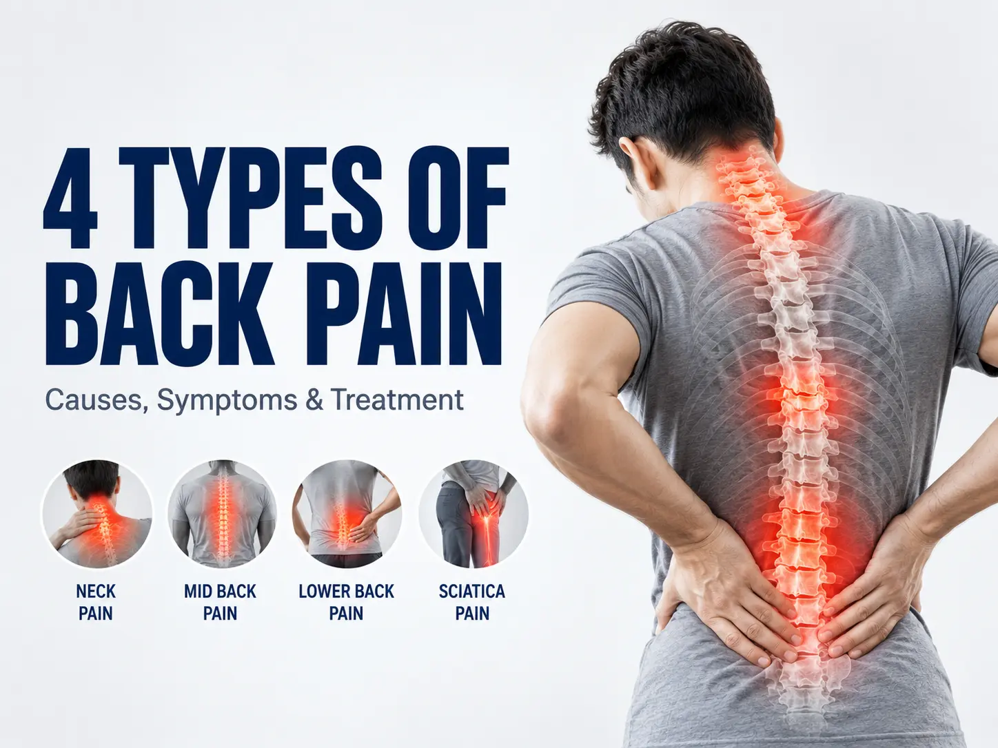 4 types of back pain