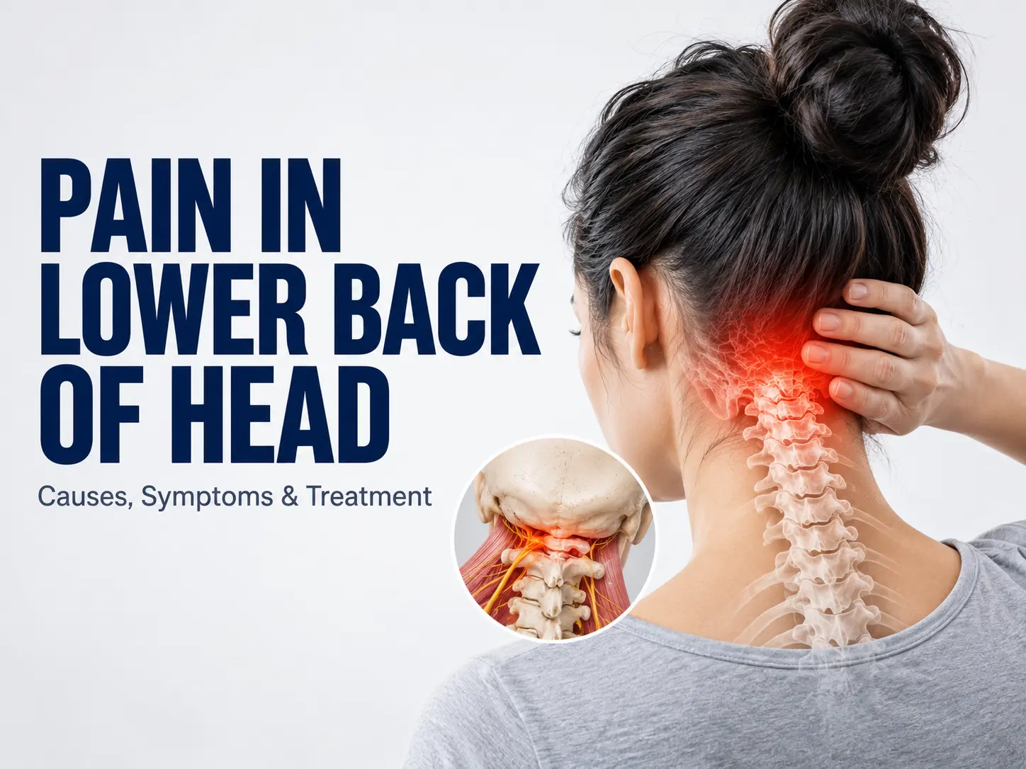 Pain in lower back of head