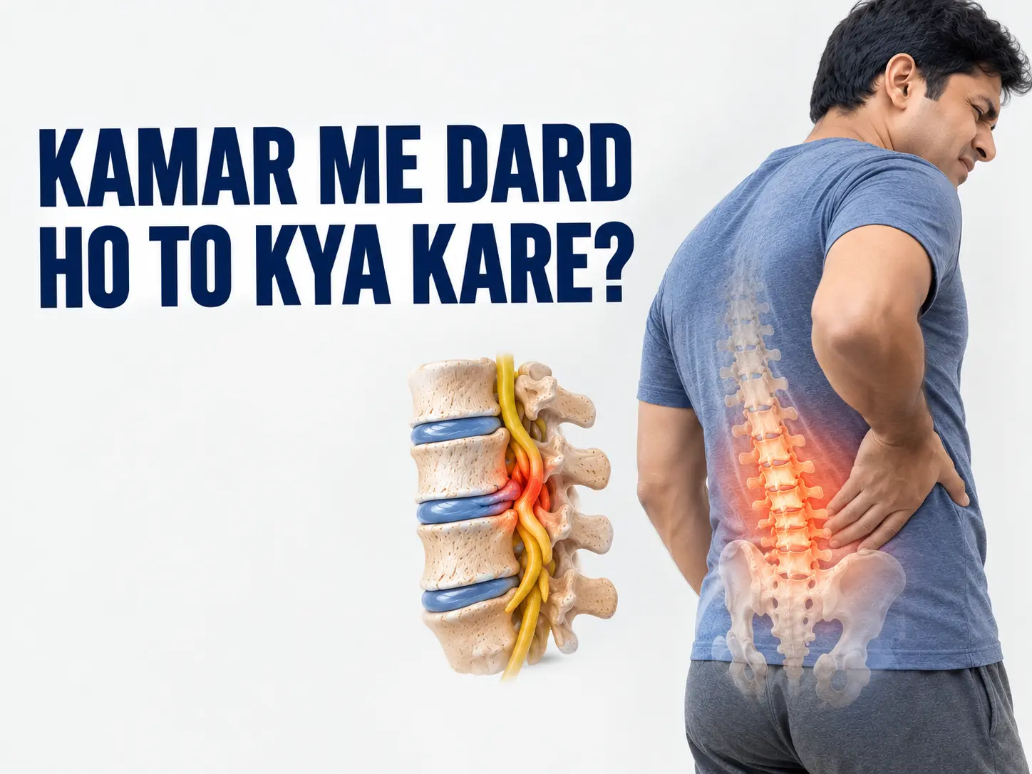 kamar me dard ho to kya kare