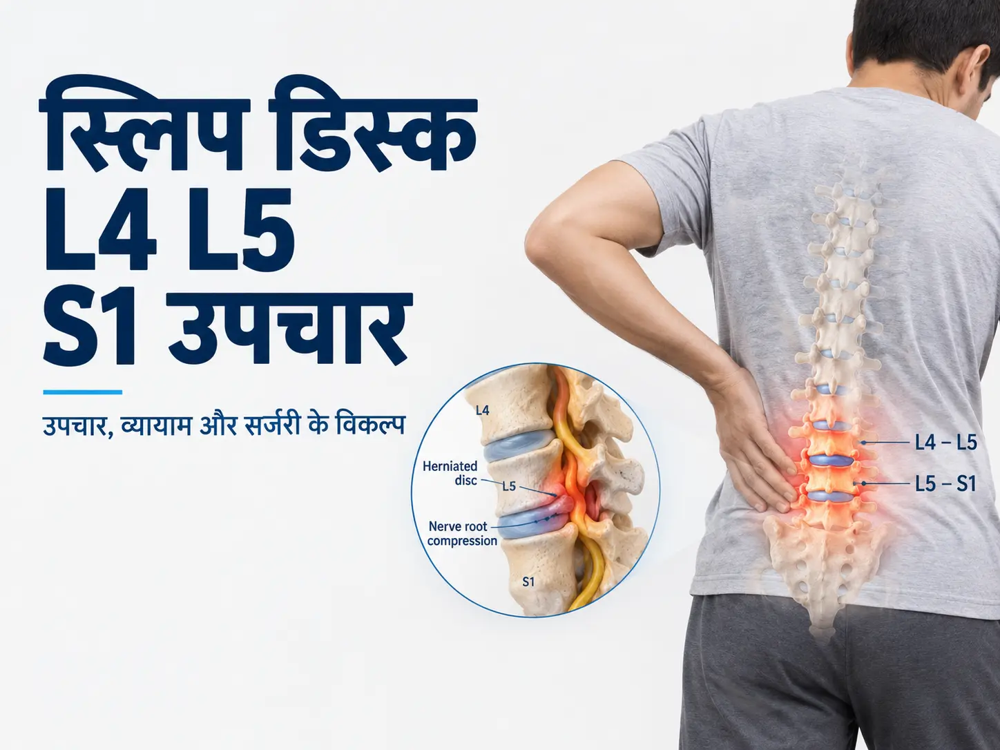 स्लिप डिस्क l4 l5 एस 1 उपचार